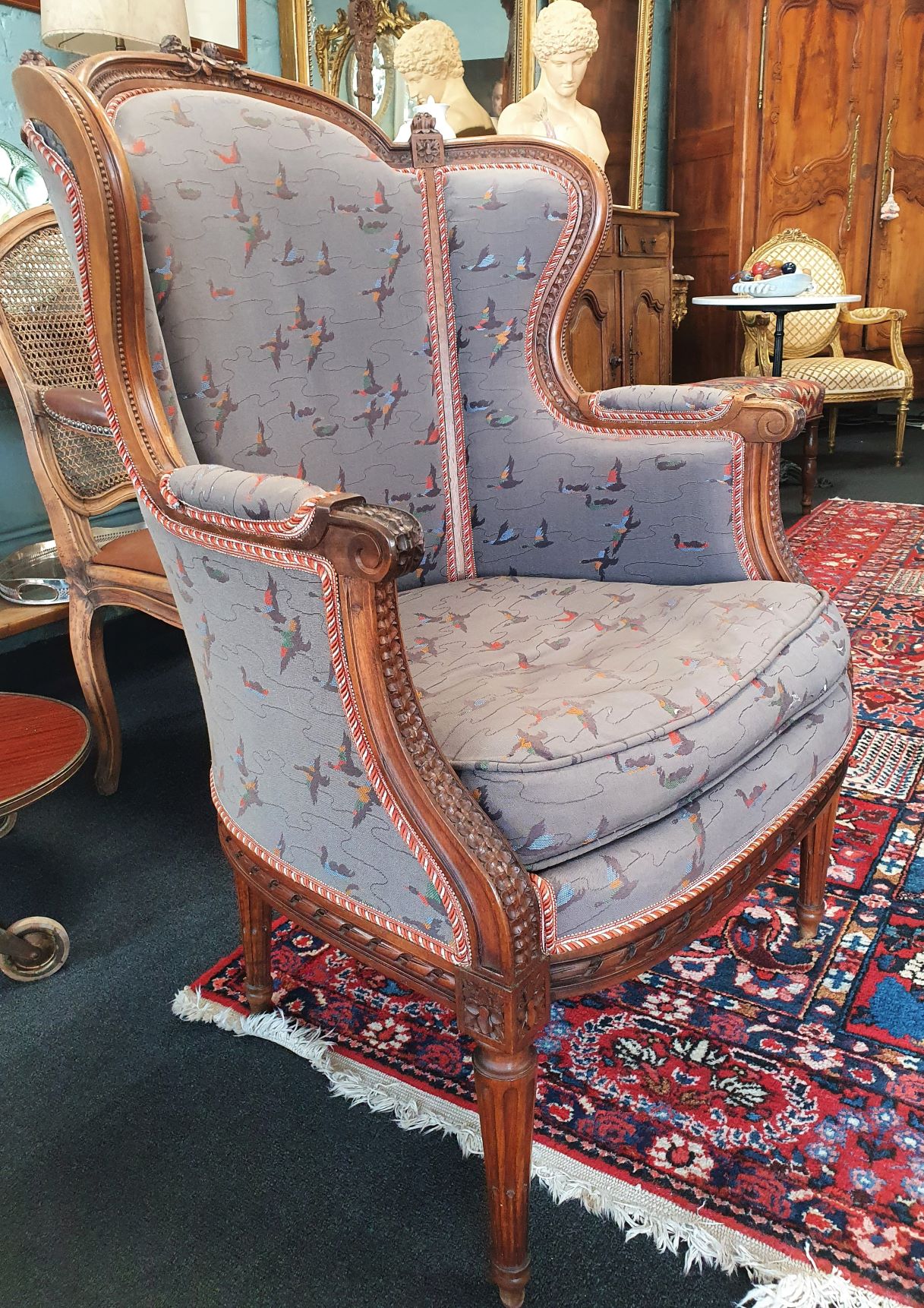A pair of Louis XVI Bergere Armchairs